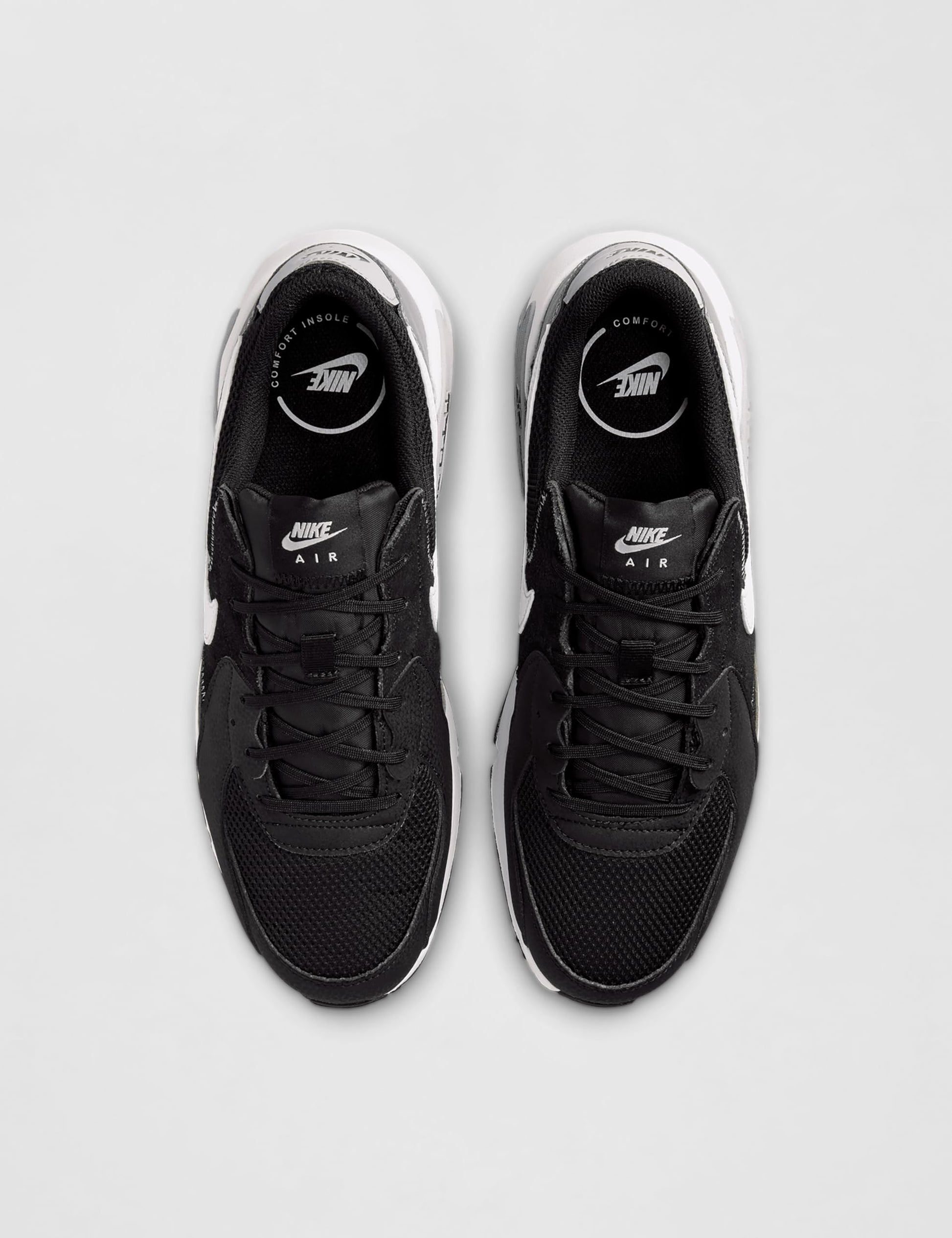 Nike Air Max Excee Mens Running Shoes Black White Cool Grey Wolf Grey FN7304 UK9 