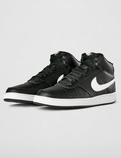 Nike Court Vision Mid NN Black White Black Mens Running Shoes UK 7 