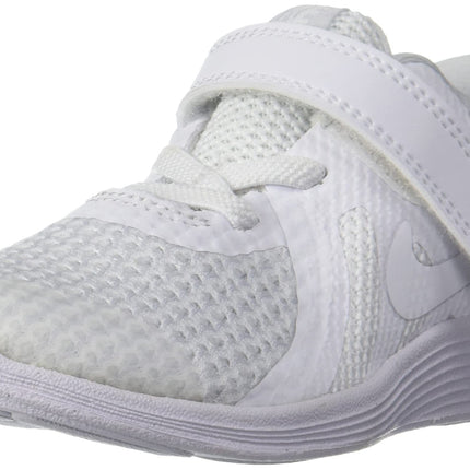 Nike Kids Boys Revolution 4 (TDV) Running Shoes 10C US (943304-101),White/White-Pure Platinum,9.5 Kids UK (10 US) 