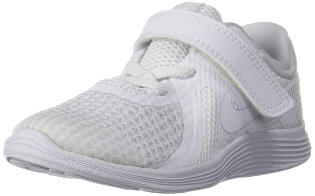 Nike Kids Boys Revolution 4 (TDV) Running Shoes 10C US (943304-101),White/White-Pure Platinum,9.5 Kids UK (10 US) 