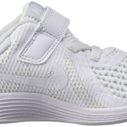 Nike Kids Boys Revolution 4 (TDV) Running Shoes 10C US (943304-101),White/White-Pure Platinum,9.5 Kids UK (10 US) 