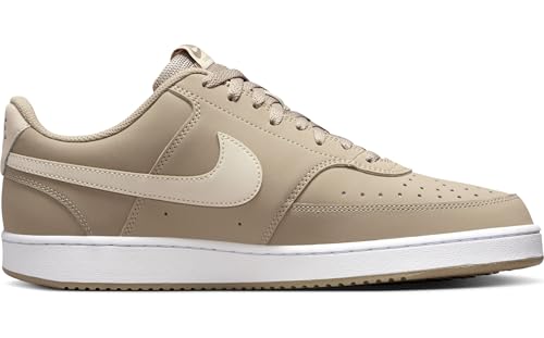 Nike Men Court Vision Lo-Khaki/Sanddrift-White-9Uk, Casual 