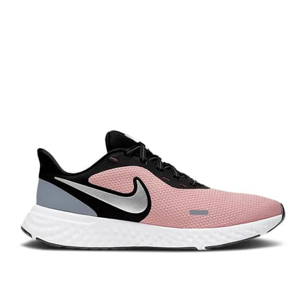 Nike Men Sneaker WMNS Revolution 5 - Pink Glaze/Metallic Silver-Black - BQ3207-603 - 2.5UK 