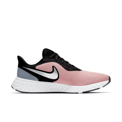 Nike Men Sneaker WMNS Revolution 5 - Pink Glaze/Metallic Silver-Black - BQ3207-603 - 2.5UK 