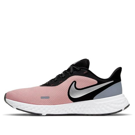 Nike Men Sneaker WMNS Revolution 5 - Pink Glaze/Metallic Silver-Black - BQ3207-603 - 2.5UK 