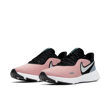 Nike Men Sneaker WMNS Revolution 5 - Pink Glaze/Metallic Silver-Black - BQ3207-603 - 2.5UK 