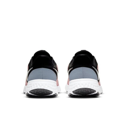 Nike Men Sneaker WMNS Revolution 5 - Pink Glaze/Metallic Silver-Black - BQ3207-603 - 2.5UK 