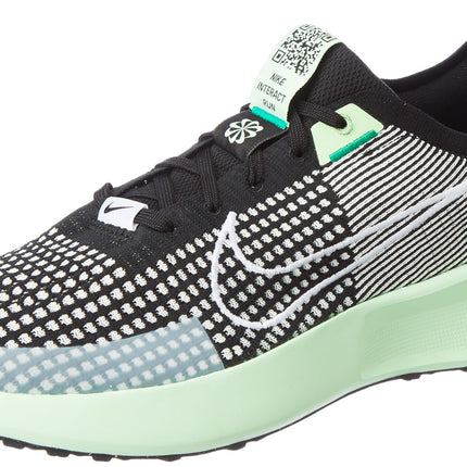 Nike Men's Interact Run Running Shoes-Black/White-Platinum Tint-Vapor GREEN-FD2291-006-8UK 