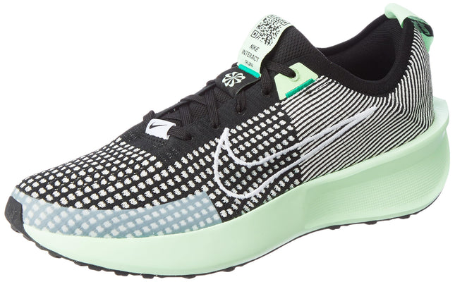 Nike Men's Interact Run Running Shoes-Black/White-Platinum Tint-Vapor GREEN-FD2291-006-8UK 
