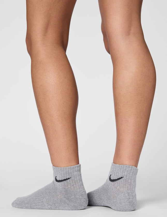 Nike Mens Cotton Blend Everyday Cushioned Ankle Socks (SX7667-964-Large_3-pack), Modern, Multicolour 