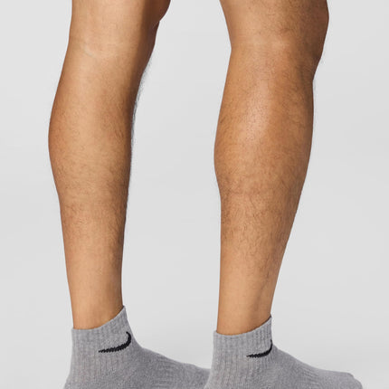 Nike Mens Cotton Blend Everyday Cushioned Ankle Socks (SX7667-964-Large_3-pack), Modern, Multicolour 