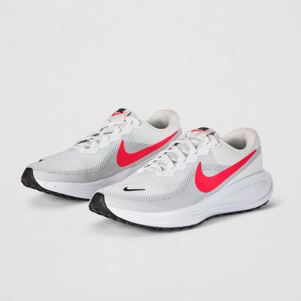 Nike Revolution 8-White/Bright Crimson-Pure PLATINUM-BLACK-HJ9198-102-11UK 
