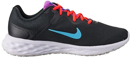 Nike Women W Revolution 6 Nn-Running Shoe Black/Baltic Blue-Bright Crimson-Dc3729-011-3.5Uk 