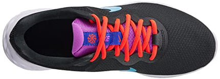 Nike Women W Revolution 6 Nn-Running Shoe Black/Baltic Blue-Bright Crimson-Dc3729-011-3.5Uk 