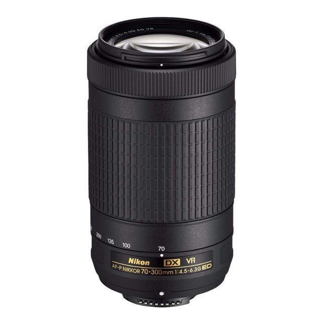 Nikon AF-P DX NIKKOR 70-300 mm f/4.5-6.3G ED VR Lens for DSLR Cameras (Black) 