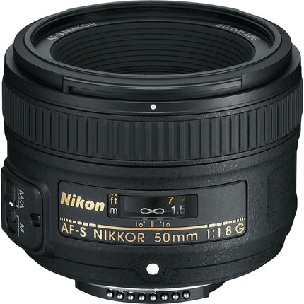 Nikon Af-S Nikkor 50 Mm F/1.8G Prime Lens for DSLR Camera - Black 