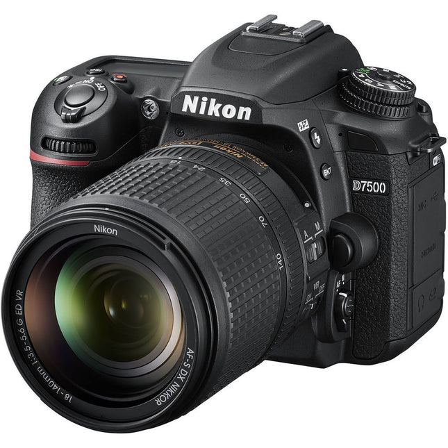 Nikon D7500 20.9MP Digital SLR Camera (Black) with AF-S DX NIKKOR 18-140mm f/3.5-5.6G ED VR Lens 
