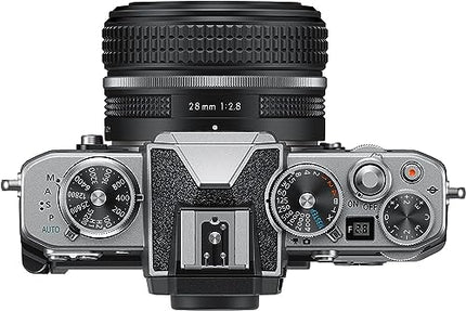 Nikon Mirrorless Z fc 20.9 MP Body with NIKKOR Z 28mm f/2.8 [SE] Lens with Additional Battery, Camera Bag & 64 GB SD Card, Small Rig L-Shape Grip, Optical Zoom, Black 