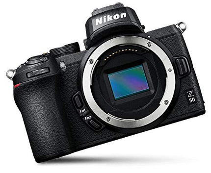 Nikon Z50 Mirrorless Camera, 20.9 MP with Z DX 16-50Mm F/3.5-6.3 VR & Z DX 50-250Mm F/4.5-6.3 VR Lens with Additional Battery & 64 GB SD Card 