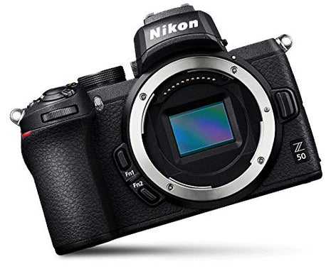 Nikon Z50 Mirrorless Camera, 20.9 MP with Z DX 16-50Mm F/3.5-6.3 VR & Z DX 50-250Mm F/4.5-6.3 VR Lens with Additional Battery & 64 GB SD Card 