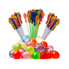 Niku Holi Water Balloon | Automatic Fill and Tie Magic Water Balloons | Set of 3 Bunch | 111 Balloons | Multicolour 