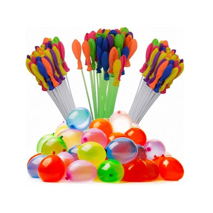 Niku Holi Water Balloon | Automatic Fill and Tie Magic Water Balloons | Set of 3 Bunch | 111 Balloons | Multicolour 