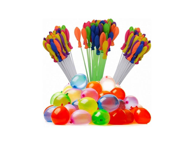 Niku Holi Water Balloon | Automatic Fill and Tie Magic Water Balloons | Set of 3 Bunch | 111 Balloons | Multicolour 