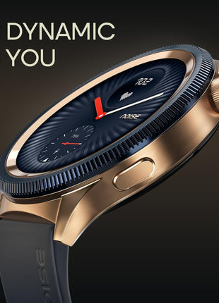Noise Newly Launched Halo 2 Smart Watch 1st Ever Functional Rotating Dial (Axe-Cut Bezel), 1.43" AMOLED, Stainless Steel Build, Custom Transition Effects, BT Calling, Health Suite (Vintage Brown) 