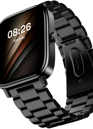 Noise Pulse 2 Pro [New Launch] 1.8" Vibrant Display, Bluetooth Calling Smart Watch for Men & Women, 7 Days Battery Life, Metallic Finish, Built-in Games, Voice Assistance, Health Suite (Elite Black) 