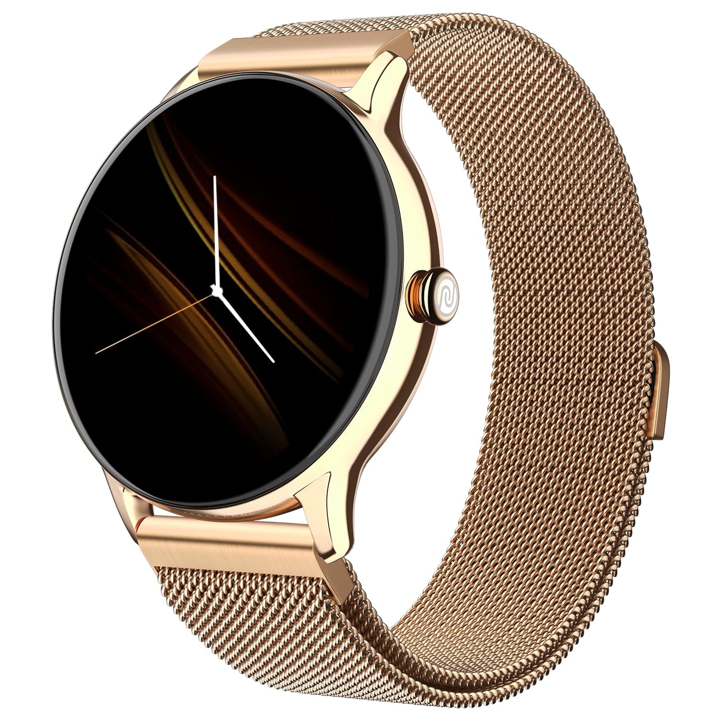 Noise Twist Go Bluetooth Calling Smart Watch for Women with Sleek Metal Dial, Glossy Finish, 1.39" Display, 100+ Watch Faces, IP68, Sleep Tracking, Voice Assistance, Upto 7 Days Battery (Gold Link) 