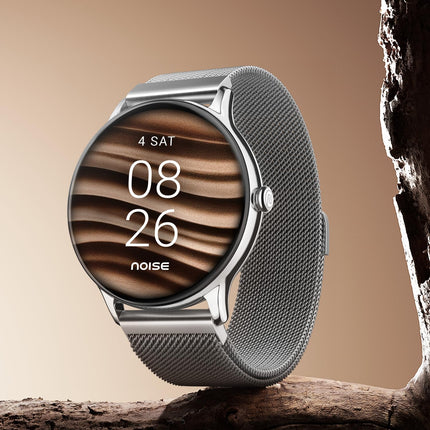 Noise Twist Go Bluetooth Calling Smart Watch for Women with Sleek Metal Dial, Glossy Finish, 1.39" Display, 100+ Watch Faces, IP68, Sleep Tracking, Voice Assistance, Upto 7 Days Battery (Gold Link) 