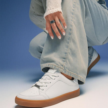 OFF LIMITS Men Skyline Casual Sneakers, White/Gum, 8 UK 