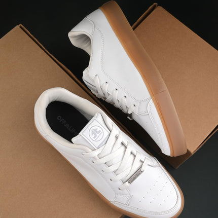 OFF LIMITS Men Skyline Casual Sneakers, White/Gum, 8 UK 