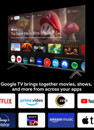 ONIDA 108 cm (43 inch) Nexg Series 4K Ultra HD LED Smart Google TV 43UIG (Black) 