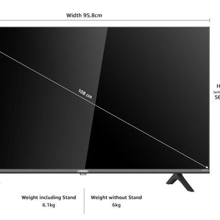ONIDA 108 cm (43 inches) Nexg Series 4K Ultra HD Smart Google LED TV 43UZI 