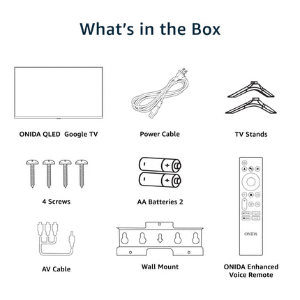ONIDA 108 cm (43 inches) Nexg Series 4K Ultra HD Smart Google LED TV 43UZI 