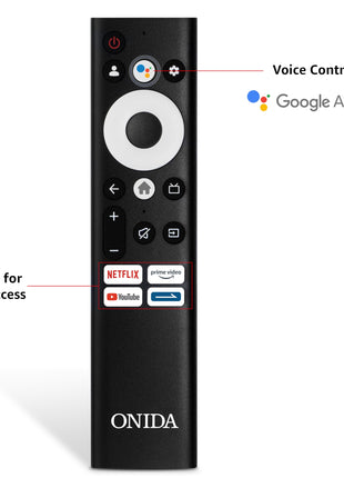 ONIDA 108 cm (43 inches) Nexg Series 4K Ultra HD Smart Google QLED TV QZ43UI 