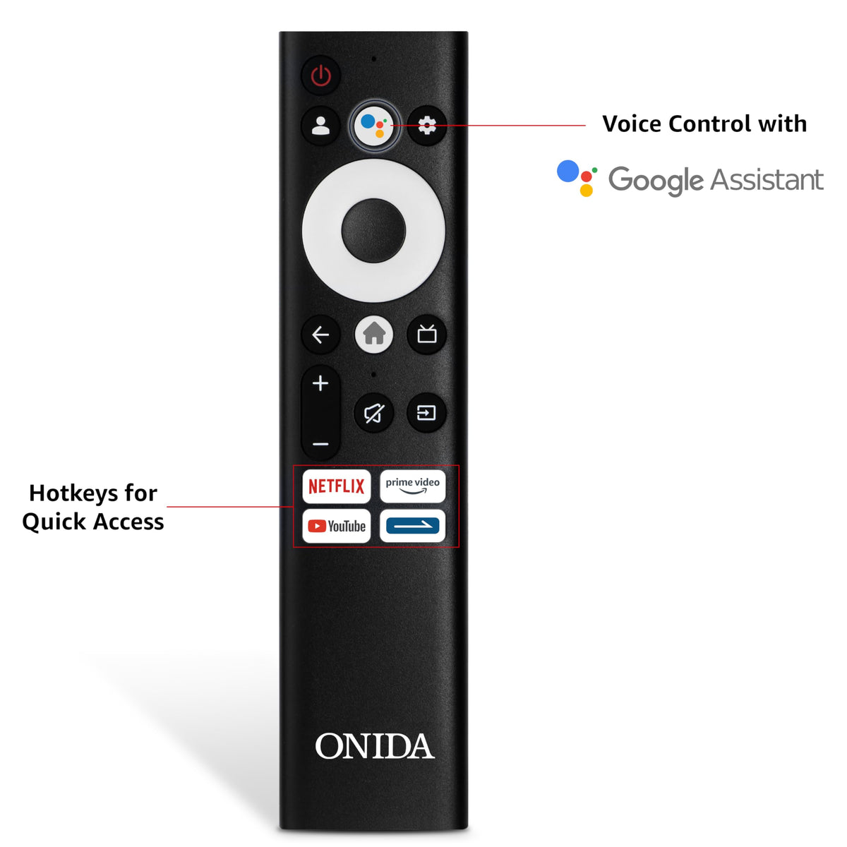 ONIDA 108 cm (43 inches) Nexg Series 4K Ultra HD Smart Google QLED TV QZ43UI 