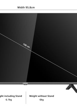 ONIDA 108 cm (43 inches) Nexg Series 4K Ultra HD Smart Google QLED TV QZ43UI 