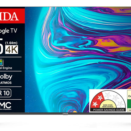 ONIDA 165 cm (65 inch) nexg Series 4K Ultra HD Smart Google LED TV 65UIG (Black) 