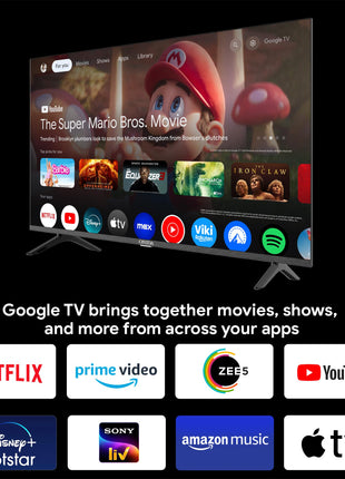 ONIDA 165 cm (65 inch) nexg Series 4K Ultra HD Smart Google LED TV 65UIG (Black) 