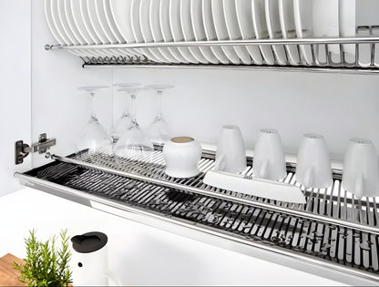 OPENFIRST Stainless Steel (900 MM) with SS Drainer Tray Sheet for Modular Kitchen Cabinets, Set of 3 Pcs (900 MM) 