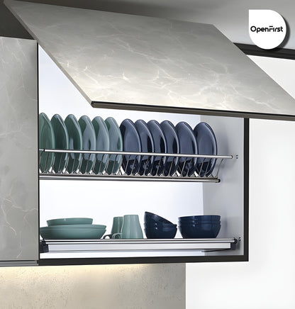 OPENFIRST Stainless Steel (900 MM) with SS Drainer Tray Sheet for Modular Kitchen Cabinets, Set of 3 Pcs (900 MM) 