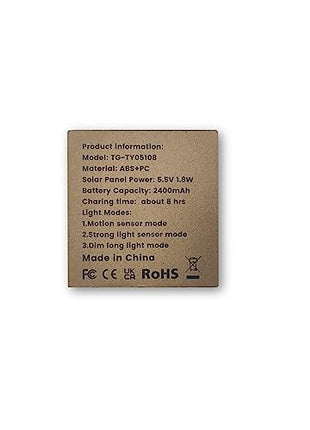 Ohotter Aluminium Outdoor Solar Light, Solar Light With Motion Sensor Ip65 Waterproof 138 Led Outdoor Solar Floodlight 3 Heads For Garden [Energy Class A+++] (1 Pack) 