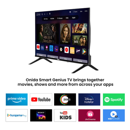 Onida 108 cm (43 inch) Full HD Smart TV 43ACF (Black) 