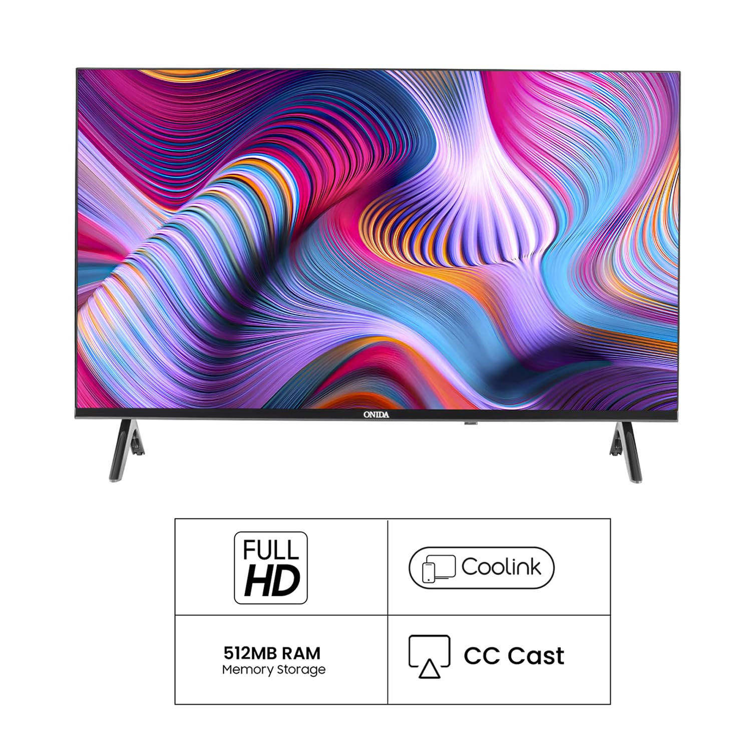 Onida 108 cm (43 inch) Full HD Smart TV 43ACF (Black) 