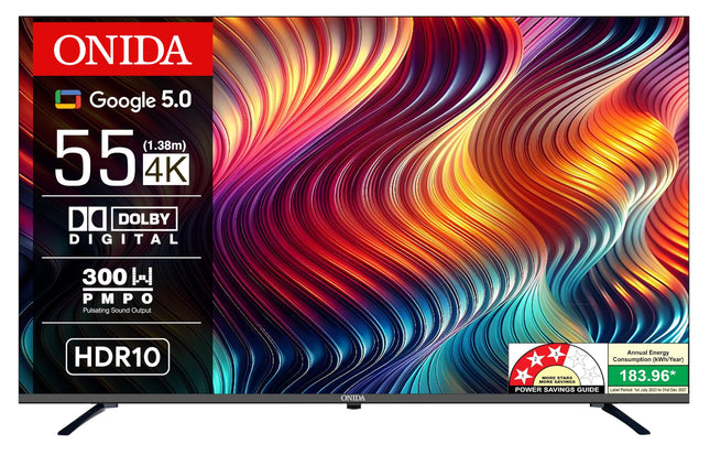 Onida 139 cm (55 inch) Nexg Series 4K Ultra HD LED Smart Google TV 55UZI 