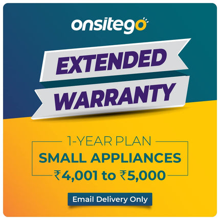 Onsitego 1 Year Extended Warranty for Small Home & Kitchen Appliances from Rs. 4001-5000 (Email Delivery - No Physical Kit) 