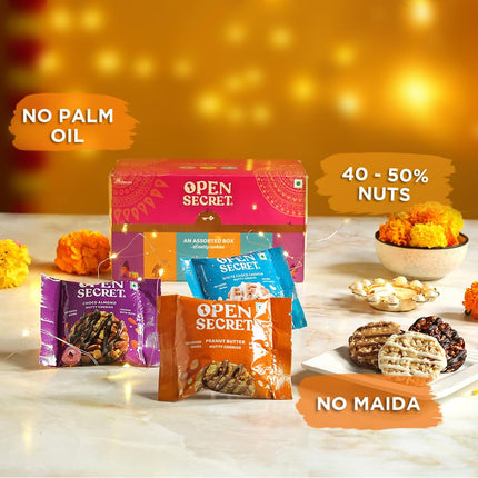 Open Secret Rakhi Set for Brother | Combo of 11 | Rakhi Gift for Brother & Bhabhi, Gift Hamper, Rakshabandhan Gifts for Sister, Dry Fruits, Cookies, Chips, Rakhis, Card & Roli Chawal Tilak Set 