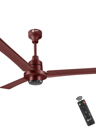 Orient Electric 1200 mm I Tome Remote | BLDC energy saving ceiling fan | BEE 5-star rated, consumes 26W at the highest speed | 3-year warranty by orient | Brown, pack of 1 